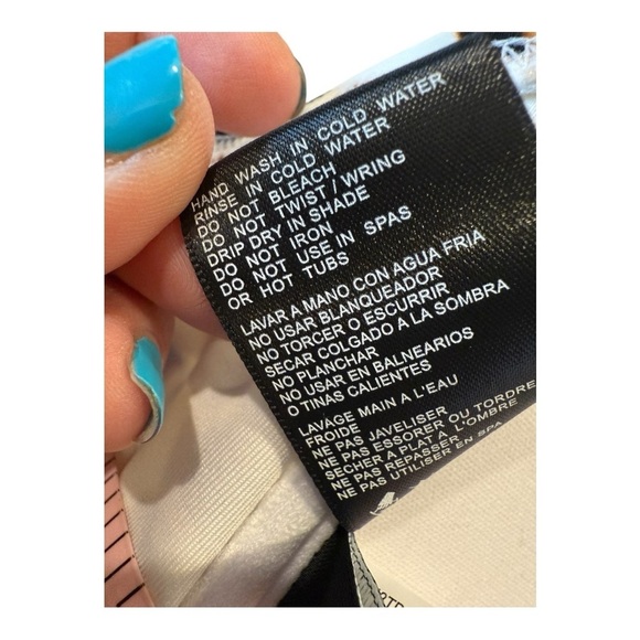 DKNY Women's Leopard-Print Bandeau Tie-Front Bikini Push Up Top Size XLarge NEW - Picture 9 of 11